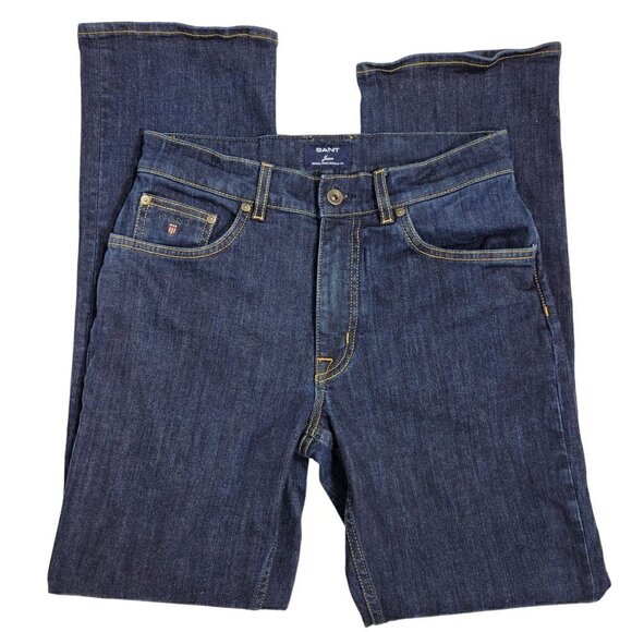 Gant Men's Jason Normal Waist Regular Fit Dark Wah Jean's in a Size 30x32 - Picture 1 of 15